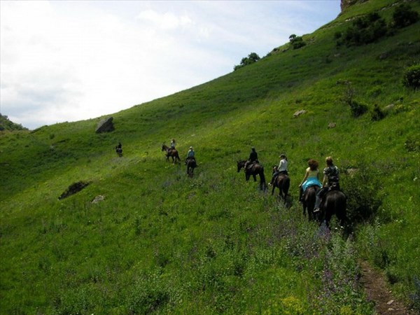 Конные походы в горах кавказа_13